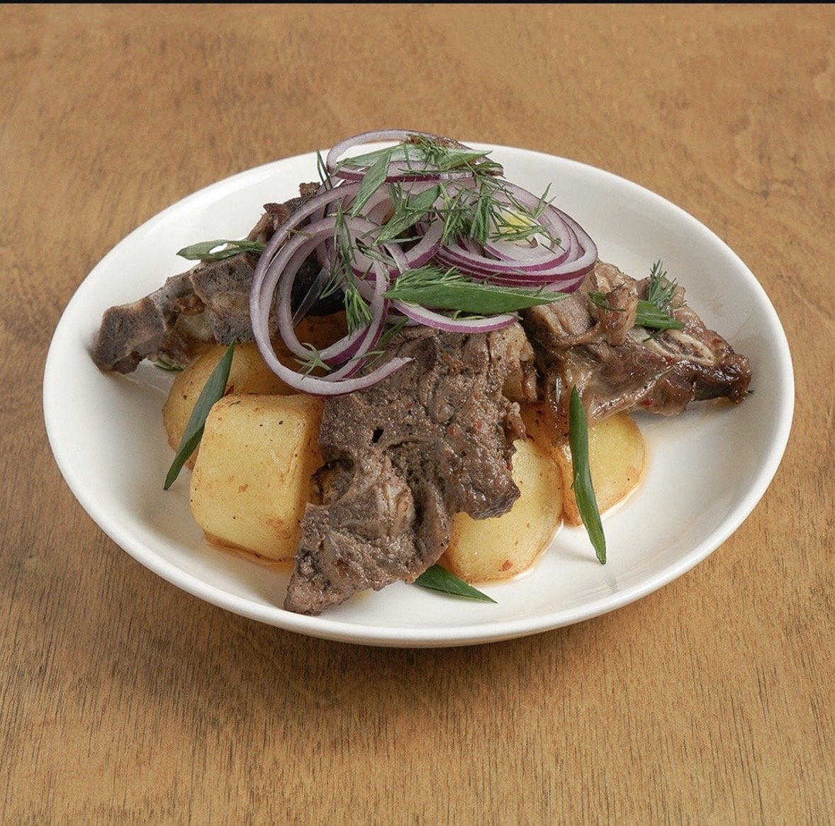 Кой куурдак картошка менен